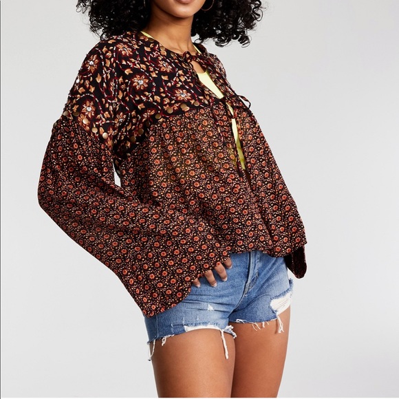 Free People Malia Embellished Babydoll 